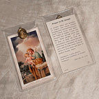 Prayer Cards with Sacred Medals