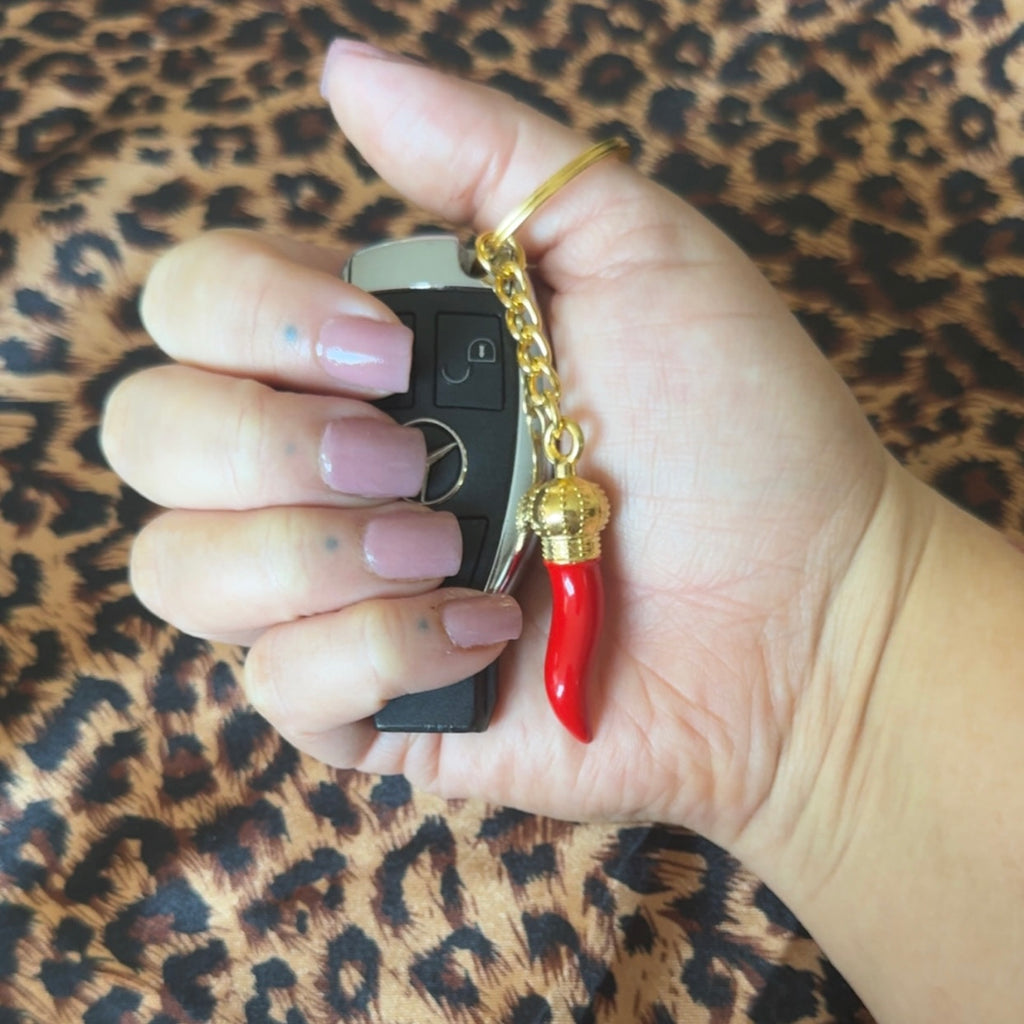 Cornicello Protection Keychain