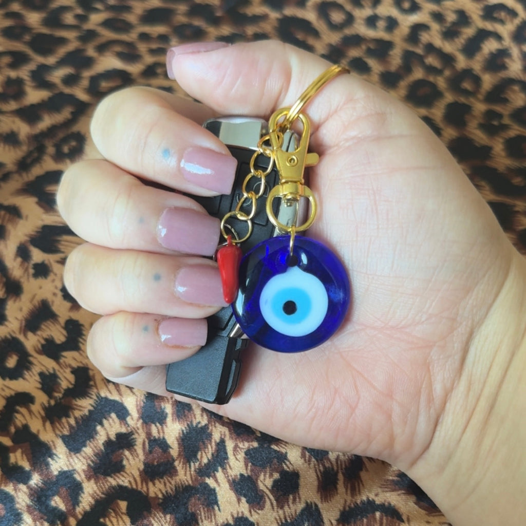 Cornicello & Nazar Protection Keychain